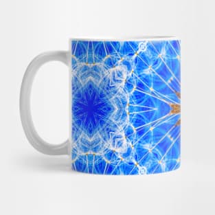 Blue and refreshing flower seed pattern. Mug